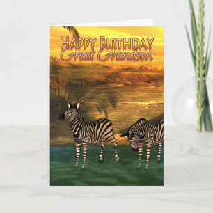 Groot - de Kaart Zebras van de Verjaardag van de