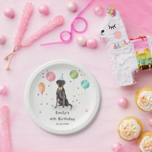 Groot Deen Puppy Dog Kids Verjaardagsfeest Papieren Bordje (Feest)