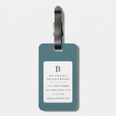 Groot Deens Bagagelabel (Achterkant verticaal)