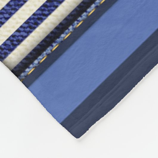 Groot denim patchwork Afbeelding Fleece Deken (Hoek)