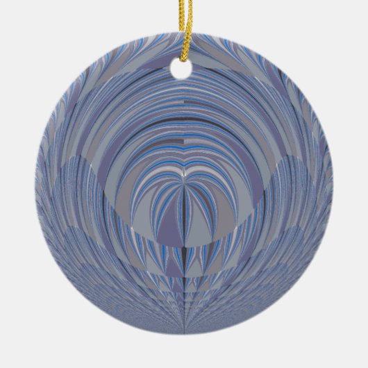 Groot design zonder hart keramisch ornament (Voorkant)