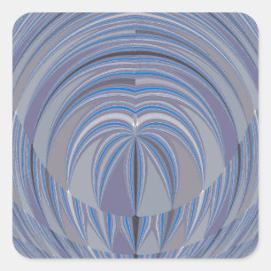 Groot design zonder hart vierkante sticker