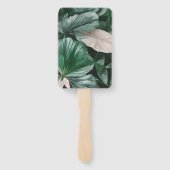 Groot donkerblad handwaaier (Achterkant)