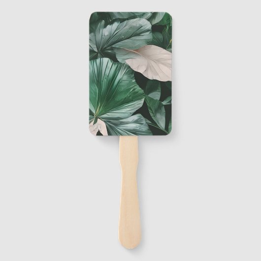 Groot donkerblad handwaaier (Achterkant)