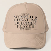 Groot Dulcimer Player Sluiten Trucker Pet (Voorkant)