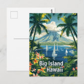 Groot eiland Hawaï tropisch Briefkaart (Voorkant / Achterkant)
