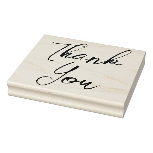 Groot elegant script bedankt 	rubberstempel (Stempel)