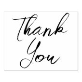 Groot elegant script bedankt 	rubberstempel (Afrduk)