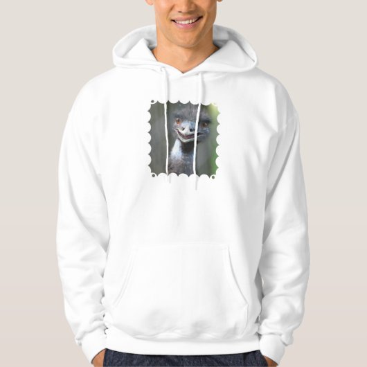 Groot Emu - gestreken overhemd Hoodie (Voorkant)