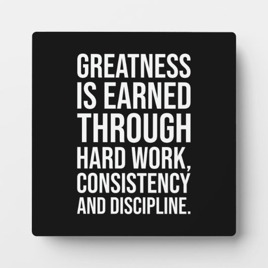 Groot en hard werken - Gym, Hustle, Succes Fotoplaat (Voorkant)