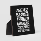 Groot en hard werken - Gym, Hustle, Succes Fotoplaat (Voorkant)