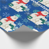 Groot en weinig pooir Beer en sneeuwpakpapier Cadeaupapier (Hoek)
