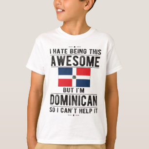 Groot erfgoed van de Dominicaanse vlag T-shirt