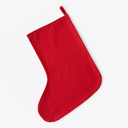 Groot fleece leraar kerst kous grote kerstsok (Achterkant (Hangend))