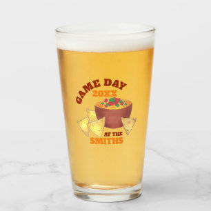 Groot Football spel Tailgate Party Chips Cheese Di Glas
