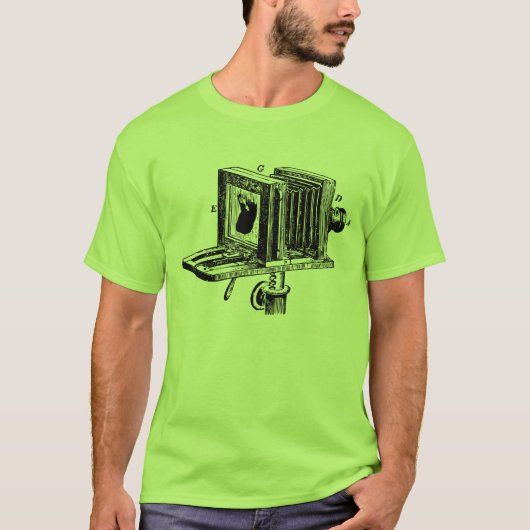 Groot formaat balgcamera t-shirt (Voorkant)