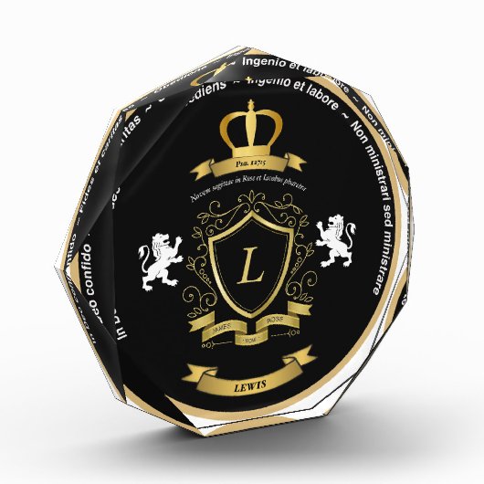 Groot fotoblok met Lewis Crest (Links)