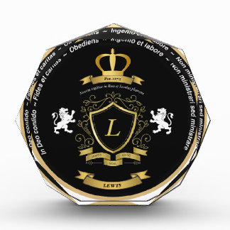 Groot fotoblok met Lewis Crest