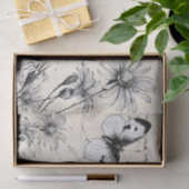 GROOT Frans Script Wildflower Butterfly-decoupage Tissuepapier (Geschenk)