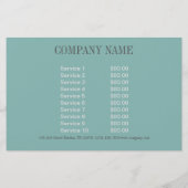 Groot Gatsby-meisje schoonheidssalon visagist Flyer (Achterkant)