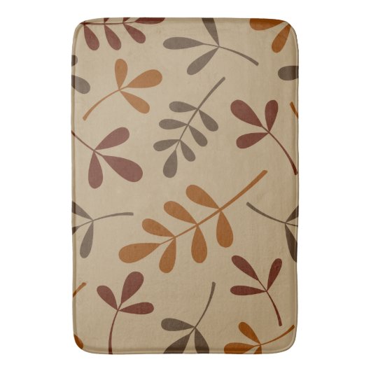 Groot geassorteerd valblad ontwerp badmat (Voorkant Verticaal)