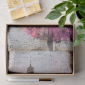 Groot geïnspireerd meisje in Parijs Tissuepapier (Geschenk)