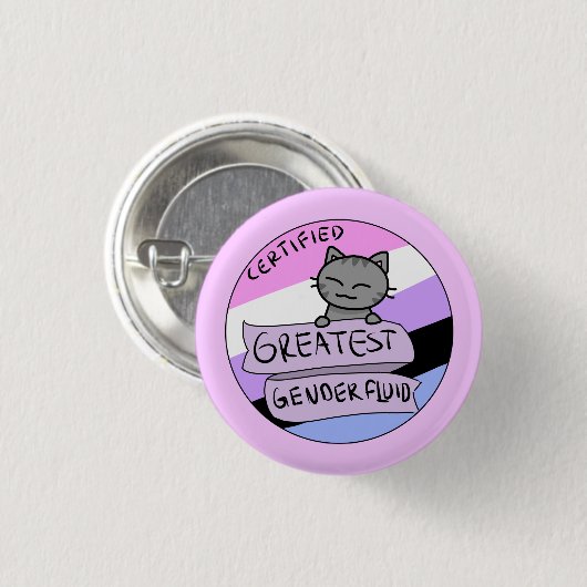 Groot Gendervloeibaar Ronde Button 3,2 Cm (Voorkant /achterkant)
