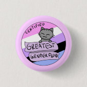 Groot Gendervloeibaar Ronde Button 3,2 Cm (Voorkant)