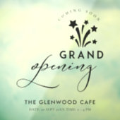 Groot geopend Fireworks Star Black Binnenkort verk Raamsticker (Vel 3)