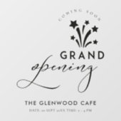 Groot geopend Fireworks Star Black Binnenkort verk Raamsticker (Vel)