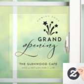 Groot geopend Fireworks Star Black Binnenkort verk Raamsticker (Huis)