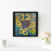 Groot getal vierkante klok (Huis)