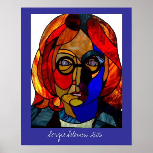 Groot Glas in lood Poster van Sergio Solomon (Voorkant)