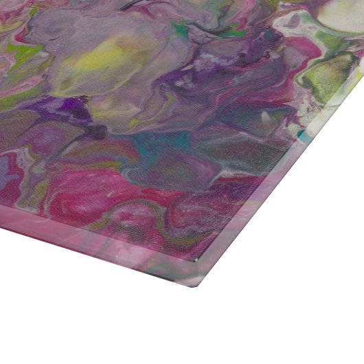 Groot glazen snijvlak snijplank (Hoek)