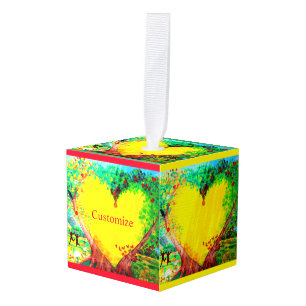Groot Goud Hart Thunder_Cove Kubus Ornament