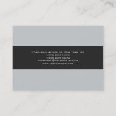 Groot grijs professioneel Visitekaartje (Achterkant)