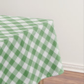 Groot groen/wit Gingham Controleert Patroon geomet Tafelkleed (Voorbeeld)