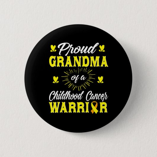 Groot grootmoeder van kinderkanker Awaren Ronde Button 5,7 Cm (Voorkant)