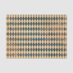 Groot Harlequin Diamond Pattern Tissuepapier