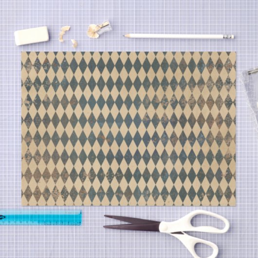Groot Harlequin Diamond Pattern Tissuepapier (Craft)
