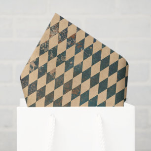 Groot Harlequin Diamond Pattern Tissuepapier