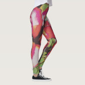 Groot hedendaags kleurrijk abstract bloemontwerp leggings (Rechts)