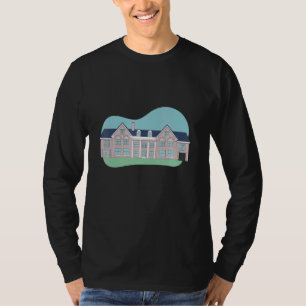 Groot herenhuis paleis gebouw t-shirt