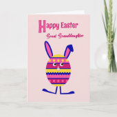 Groot - het konijntjesroze van het feestdagen kaart (Voorkant)