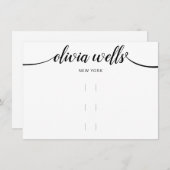 Groot horizontaal beeldscherm met drie haarklemmen kaart (Voorkant / Achterkant)