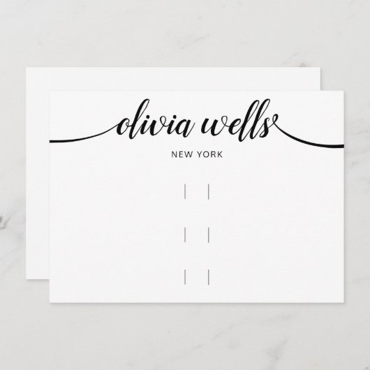 Groot horizontaal beeldscherm met drie haarklemmen kaart (Voorkant / Achterkant)