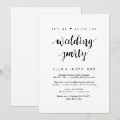 Groot huwelijksfeest, het is na de bruiloft kaart (Voorkant / Achterkant)