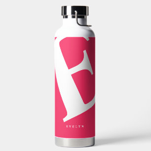 Groot Initiaal   Moderne typografie   Roze Waterfles