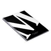 Groot Initiaal | Moderne typografie | Zwart Notitieboek (Rechterzijde)