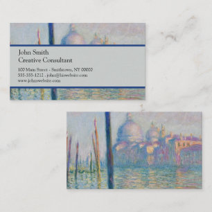 Groot Kanaal Monet Venetië Italië Klassieke Schild Visitekaartje